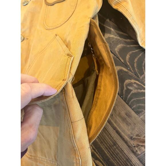 Duck Hunting Fishing Outdoor Canvas Jacket Barn Corduroy Collar Measurements - Picture 7 of 13
